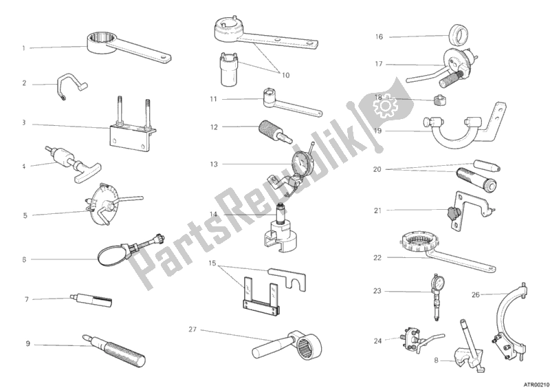 All parts for the Workshop Service Tools, Engine of the Ducati Hypermotard 1100 EVO USA 2010
